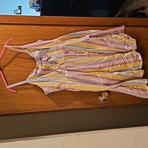 Torrid Multi-Color Pastel Bow Front Dress 2x